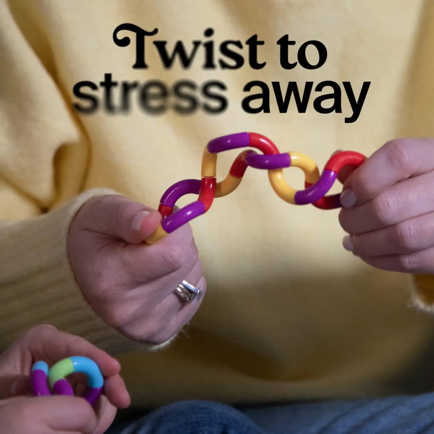 3-Pack Tangle Fidget Toys - Sensory Hand-Eye Coordination & Anxiety Relief for Kids and Adults - Boost Fine Motor Skills!