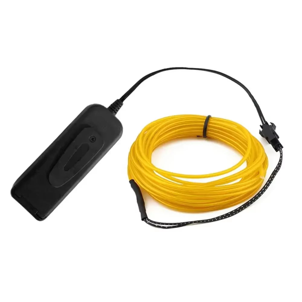 Vibrant EL Wire LED Neon Cable for DIY Costumes & Festive Decorations - Available in 1M, 3M, 5M Lengths!