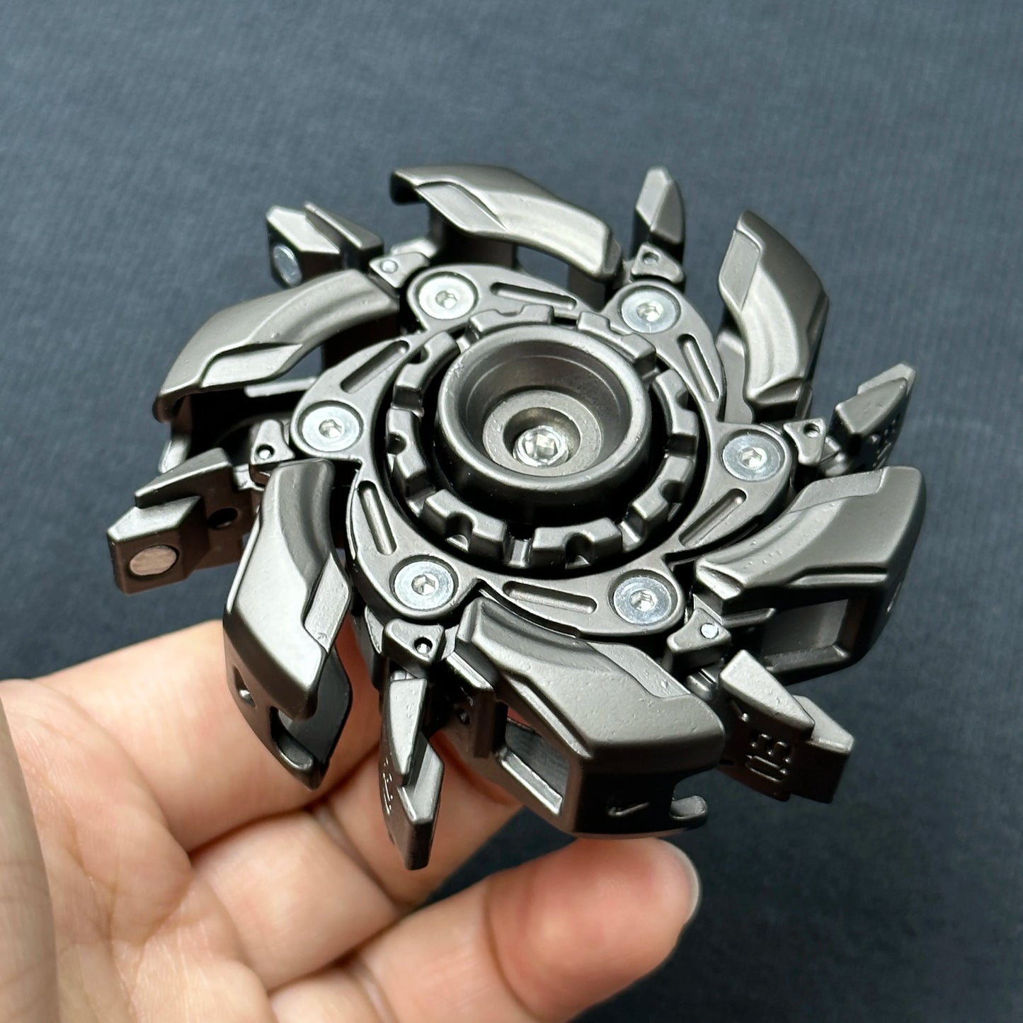Magnetic Metal EDC Fidget Sliders – Stress Relief Spinning Top for Adults