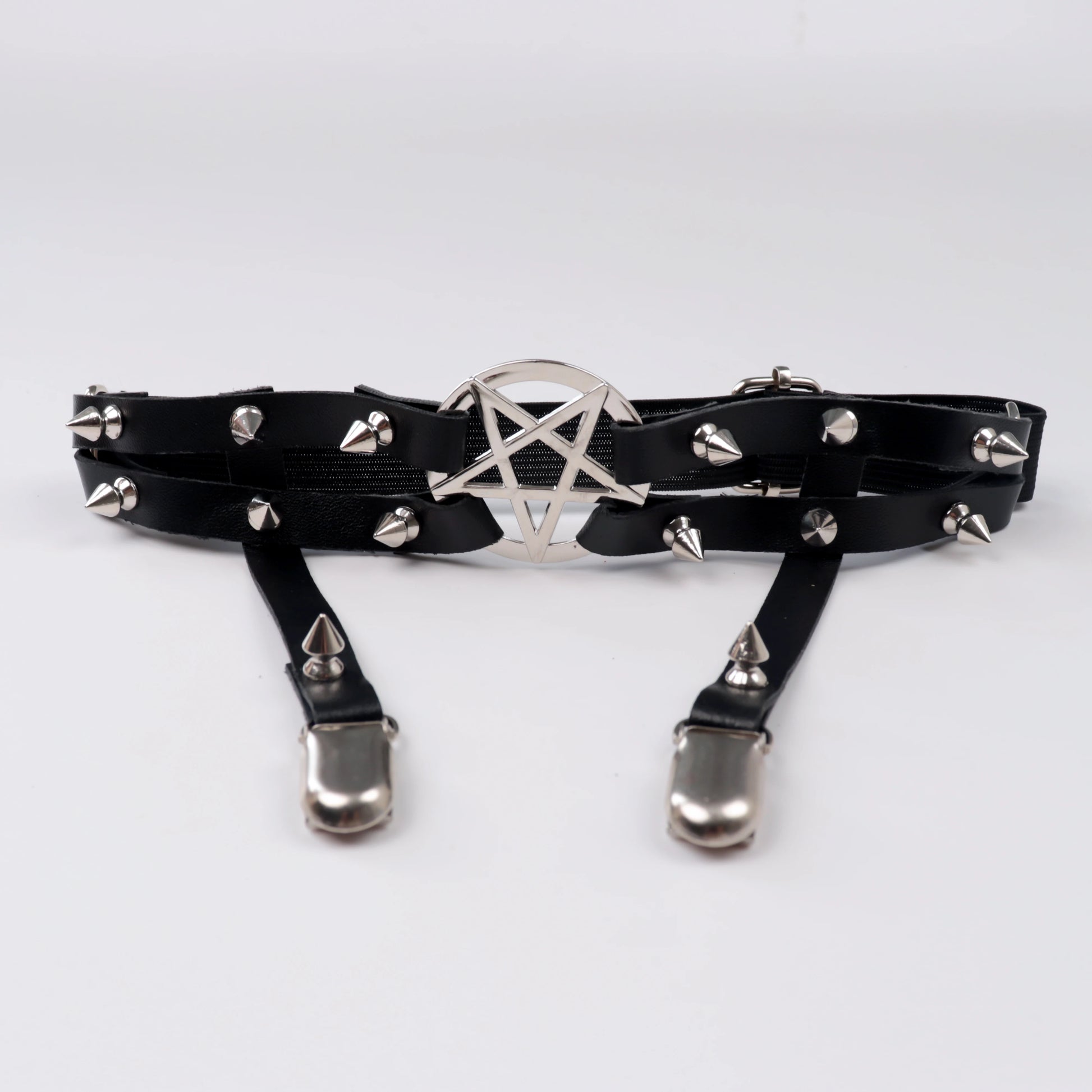 UYEE Leg Strap Garter Belt Pentagram Thigh Harness Women Girls Goth Cosplay Accessories Harajuku Egirl Jewelry