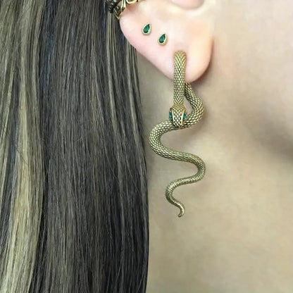 Snake Earrings for Women Snake Jewelry Halloween Gothic Earrings Goth Animal Snakes Drop Dangle Earring Vintage Halloween Accessories