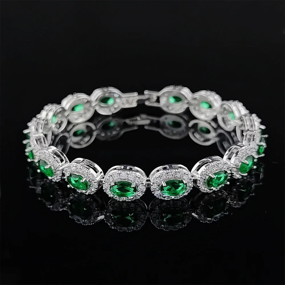 18Cm Goth Blue Red Green Black Color Oval Bracelet Bangle for Women 99Cents Man Goth Freeshippings Item Wholesale Jewelrys6923