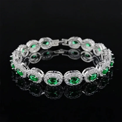18Cm Goth Blue Red Green Black Color Oval Bracelet Bangle for Women 99Cents Man Goth Freeshippings Item Wholesale Jewelrys6923