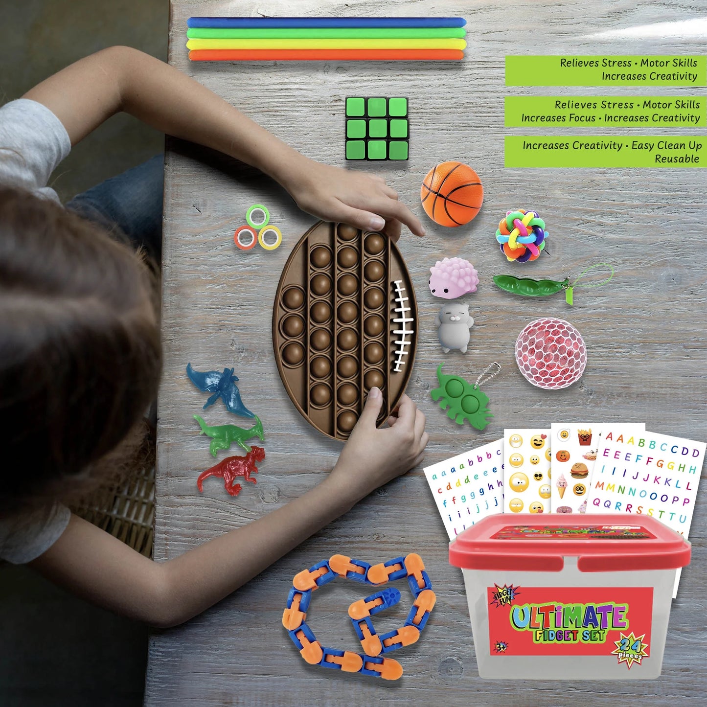 Ultimate 24-Piece Red Fidget Set – Unleash Your Focus and Fun!