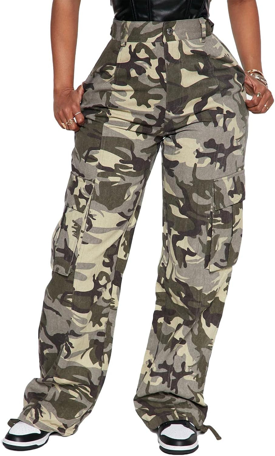 Women’S Relaxed Fit All Day High Waist Cargo Pants