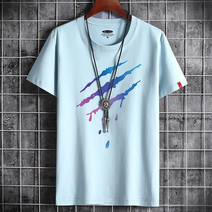 Men's vintage graphic T-shirt by PressureDen.store featuring oversized anime and goth style design, summer 2022 fashion, available in S-6XL.