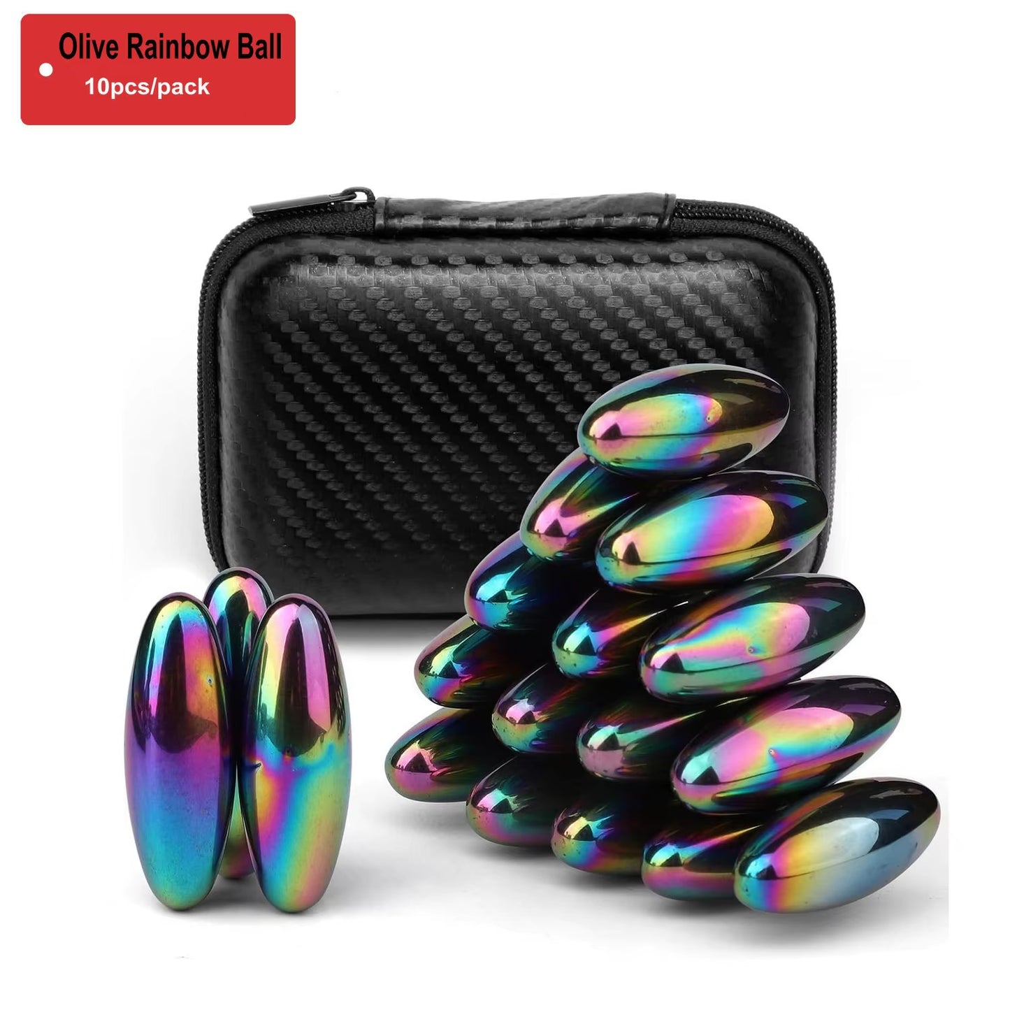 Magnetic Fidget Balls – Oval EDC Toy for Stress Relief, ADHD & Autism Support, Perfect for Fridge & Fun Rattle Snake Play