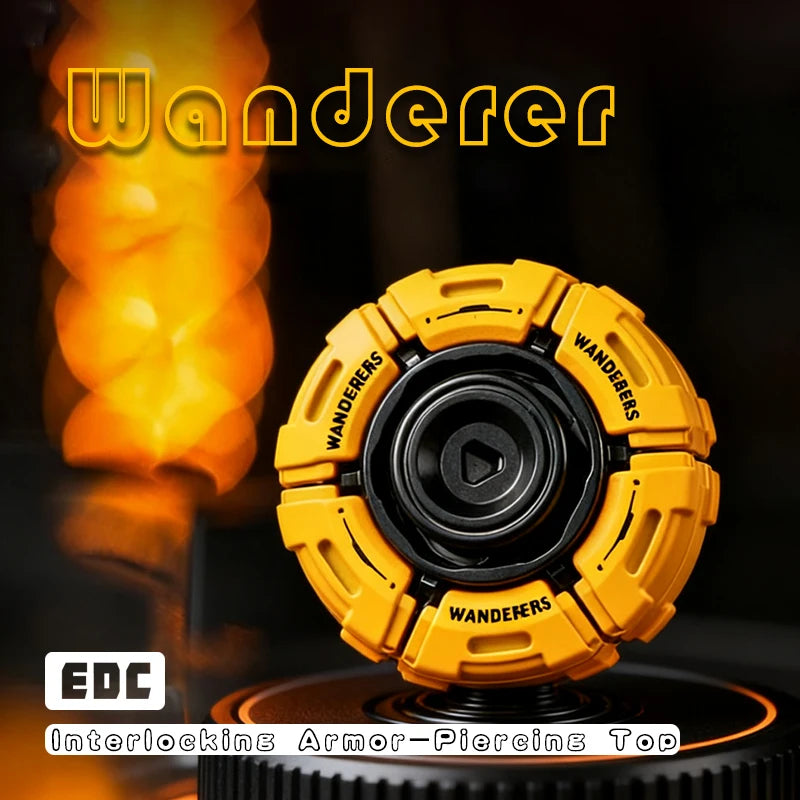 Diy Glowing Metal EDC Fidget Spinner for Adults Anxiety Relief ADHD Focus Tool Cool Gadgets Gifts for Men Women Kids Fidget Toy