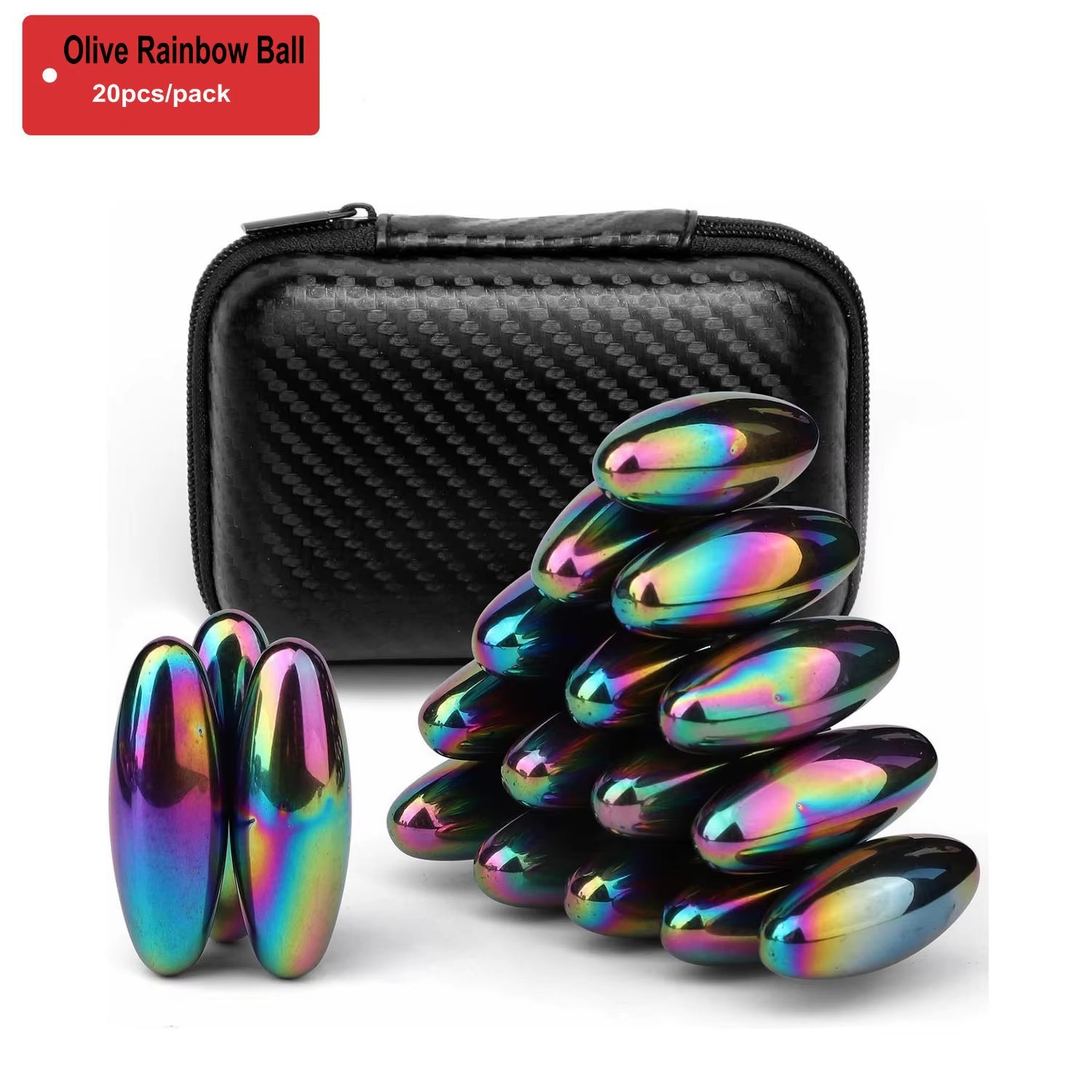Magnetic Fidget Balls – Oval EDC Toy for Stress Relief, ADHD & Autism Support, Perfect for Fridge & Fun Rattle Snake Play