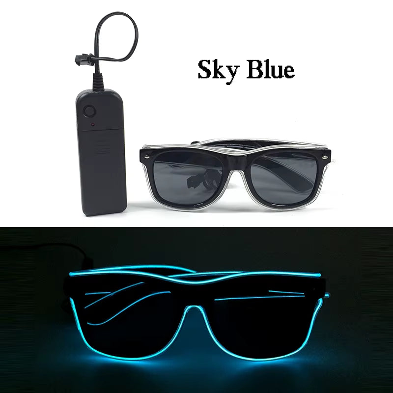 Glow in the Dark LED Sunglasses for Ultimate Nightclub and Rave Style