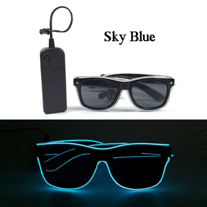 Glow in the Dark LED Sunglasses for Ultimate Nightclub and Rave Style