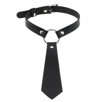 Black PU leather choker with heart rivets, Y2K goth punk necklace, trendy Harajuku chic accessory for girls