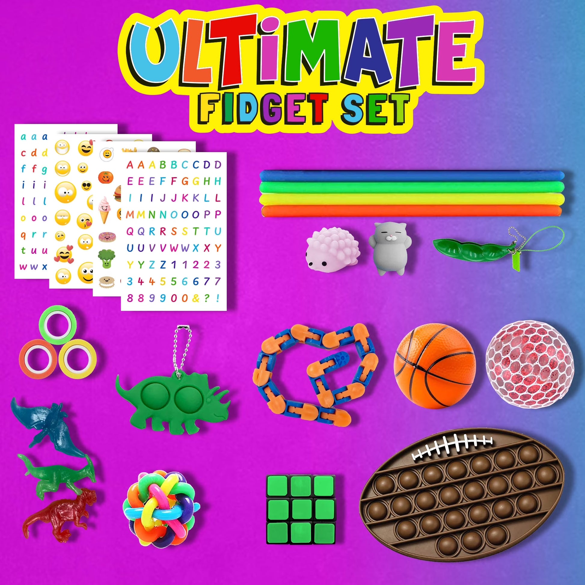 Ultimate 24-Piece Red Fidget Set – Unleash Your Focus and Fun!