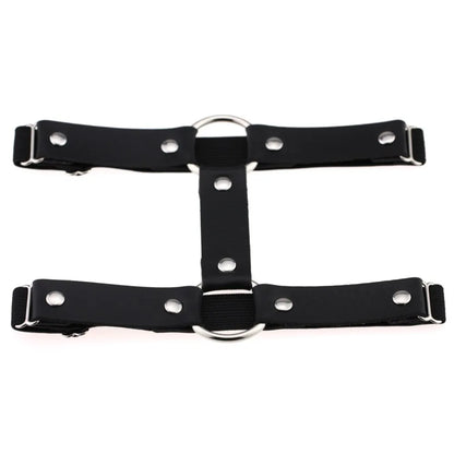 Sexy Leg Garter Wraps for Raves Goth Leg Chain Adjustable Elastice 2 Rows Punk Harness Jewelry Gothic Accessories