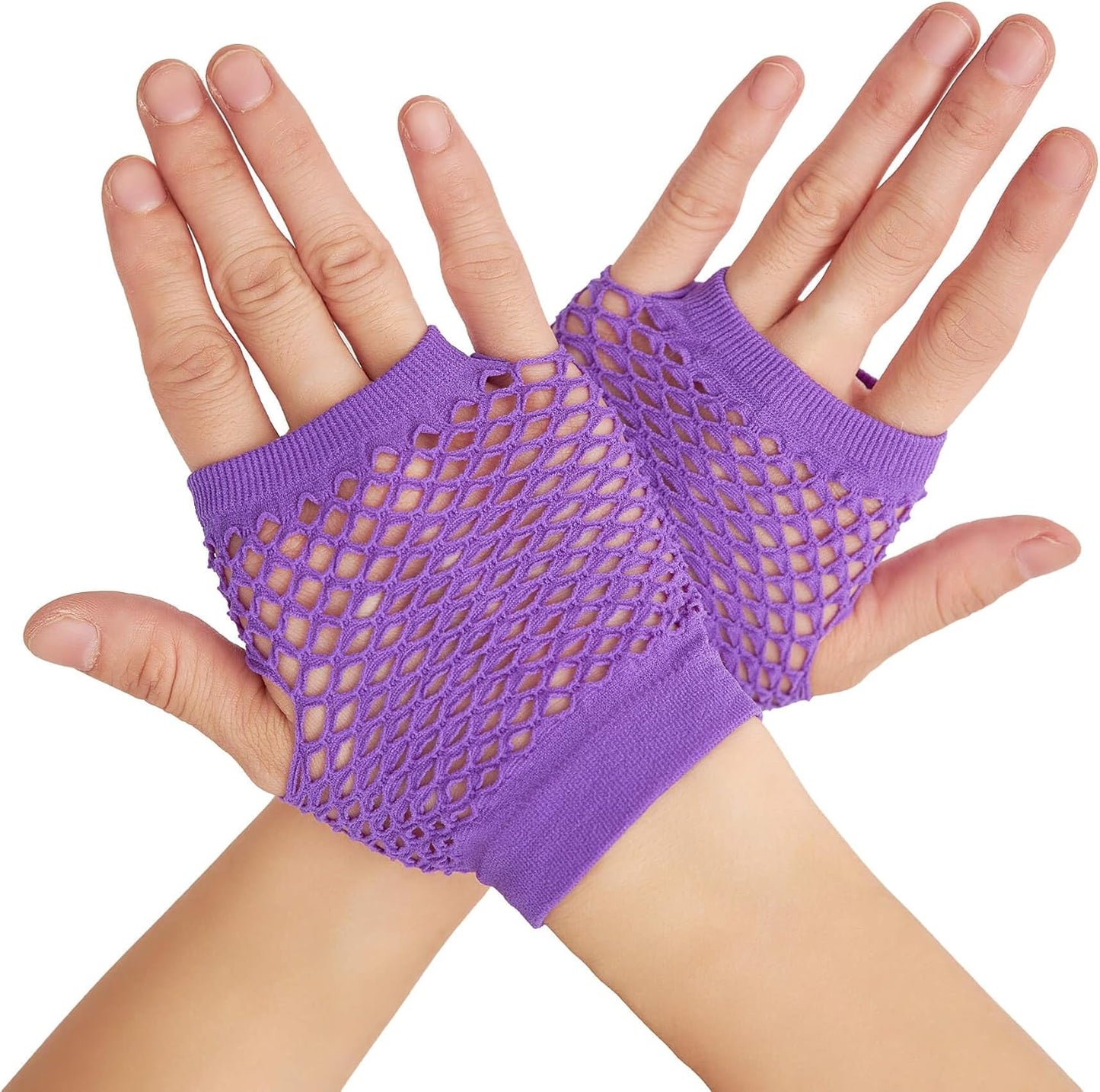 Trendy Fingerless Fishnet Gloves for Women - Emo Goth 80s Scene Accessories