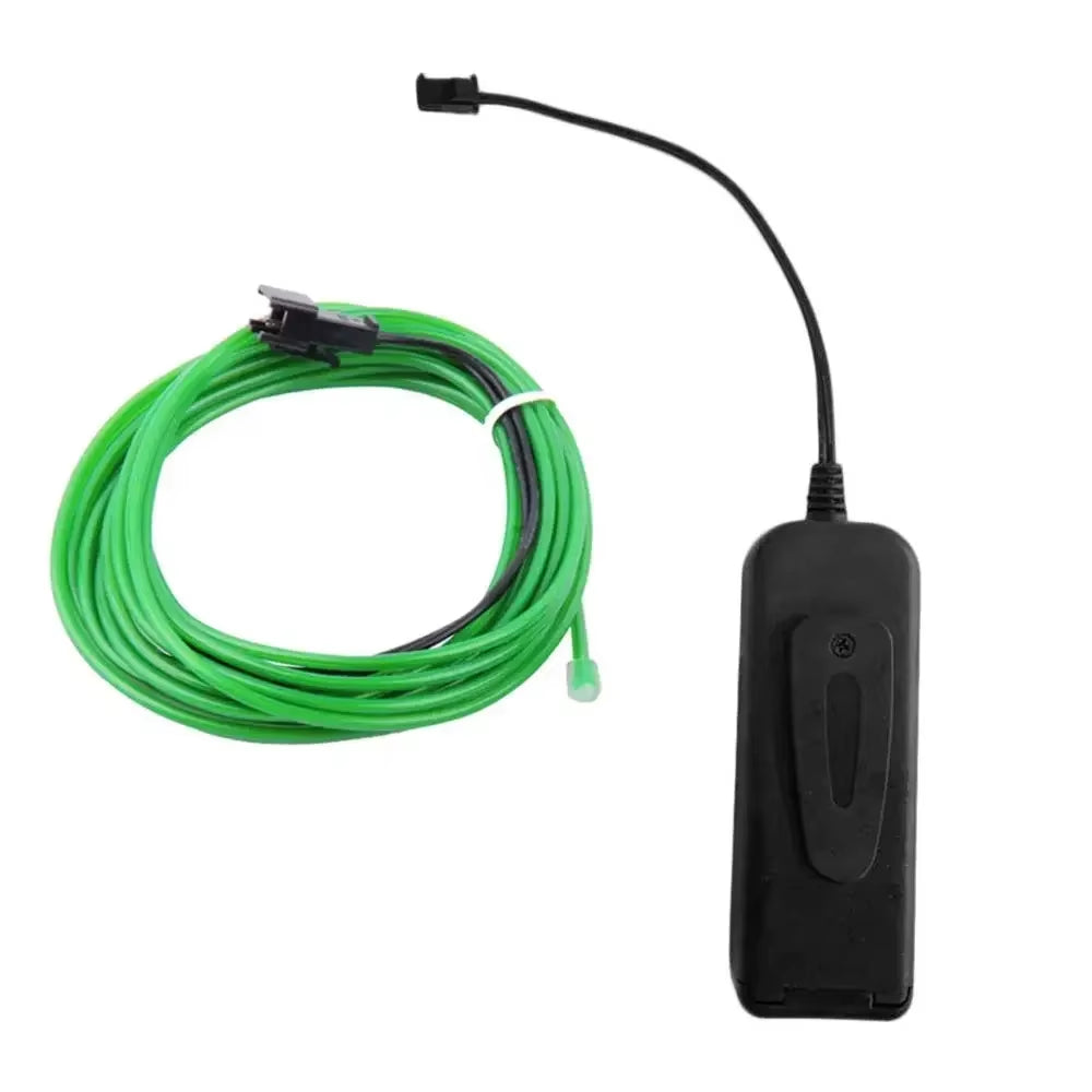 Vibrant EL Wire LED Neon Cable for DIY Costumes & Festive Decorations - Available in 1M, 3M, 5M Lengths!