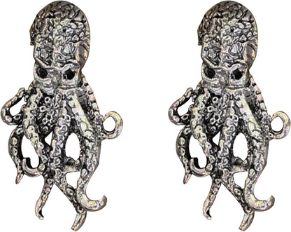 Vintage Gothic Octopus Dangle Earrings Studs for Women Punk Octopus Goth Animal Drop Dangling Earrings Halloween Christmas Party Jewelry