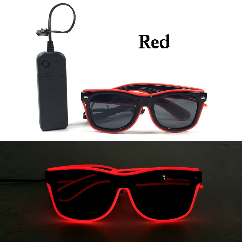 Glow in the Dark LED Sunglasses for Ultimate Nightclub and Rave Style