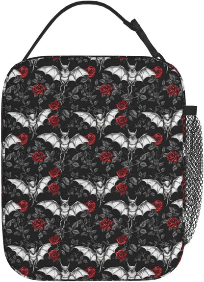 Goth Lunch Box for Women Kids Girls Men Insulated Lunch Bag Lunchbox Adults Lunch Tote Bags Reusable Cooler for Work Office School Picnic Travel