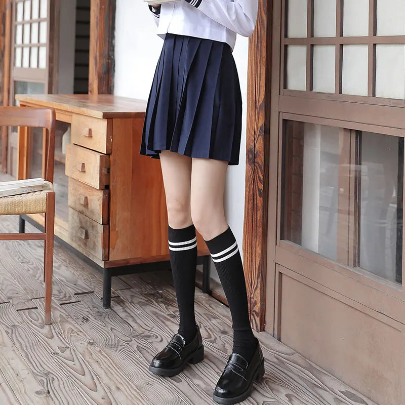Gothic punk Harajuku star and moon knee socks with retro Y2K Ouija board design for women and girls.