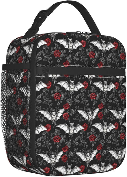 Goth Lunch Box for Women Kids Girls Men Insulated Lunch Bag Lunchbox Adults Lunch Tote Bags Reusable Cooler for Work Office School Picnic Travel