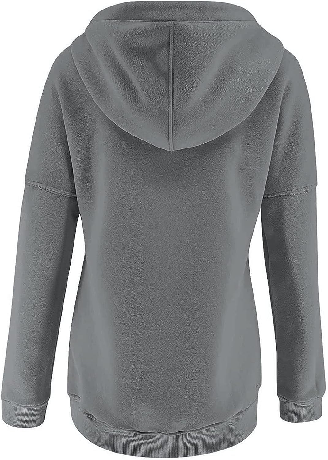 Women's hooded sweatshirt with pocket and letter print, stylish pullover for fall by PressureDen.store