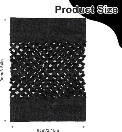 2 Pairs Fishnet Gloves Fingerless 80S Short Fishnet Gloves Women Fish Net Glove Emo Goth 80S Scene Accessories