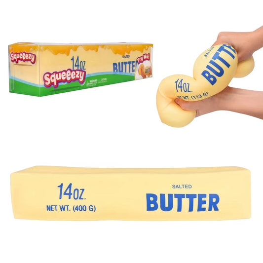 14Oz Jumbo Squishy Butter Stick - Realistic Slow-Rise Fidget for Stress Relief & Anxiety Relaxation