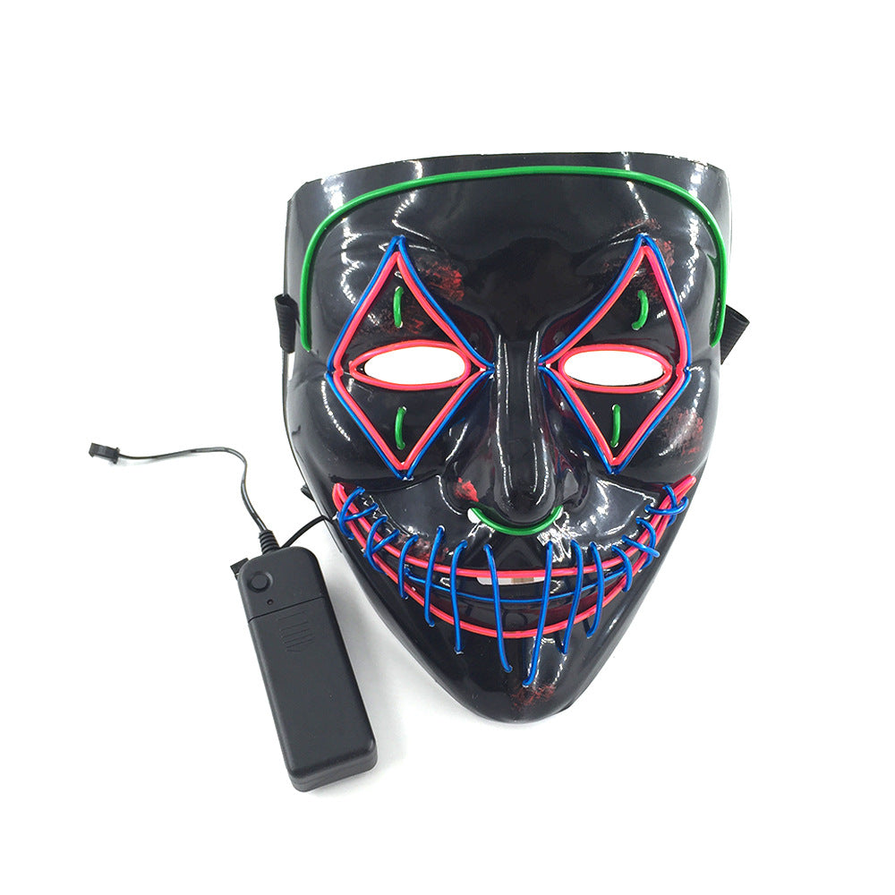 Ultimate Spooktacular LED Glowing Halloween Mask for Frights!
