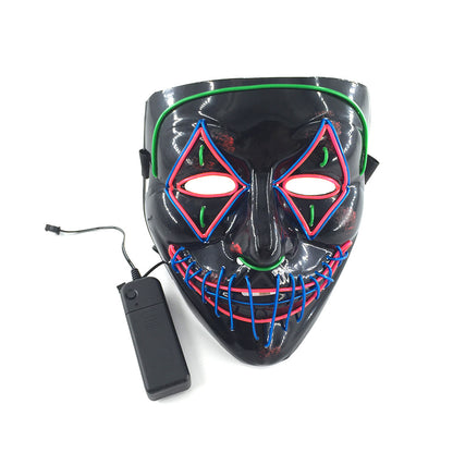 Ultimate Spooktacular LED Glowing Halloween Mask for Frights!