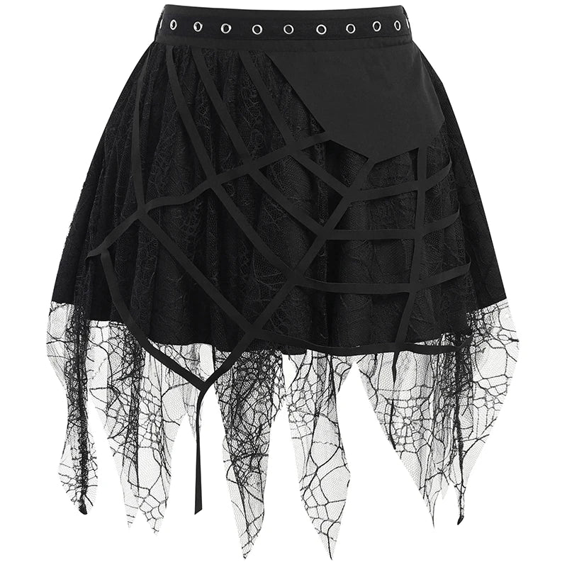 High-waisted Y2K goth plaid pleated mini skirt for women, featuring kawaii Harajuku aesthetic for summer streetwear style.