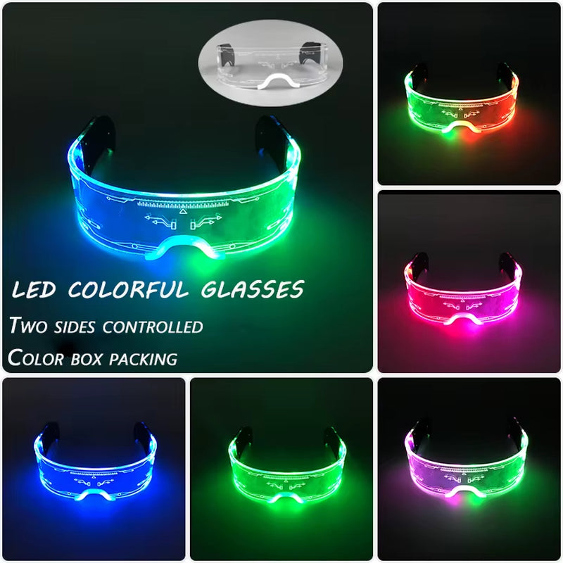 Glow in the Dark LED Sunglasses for Ultimate Nightclub and Rave Style