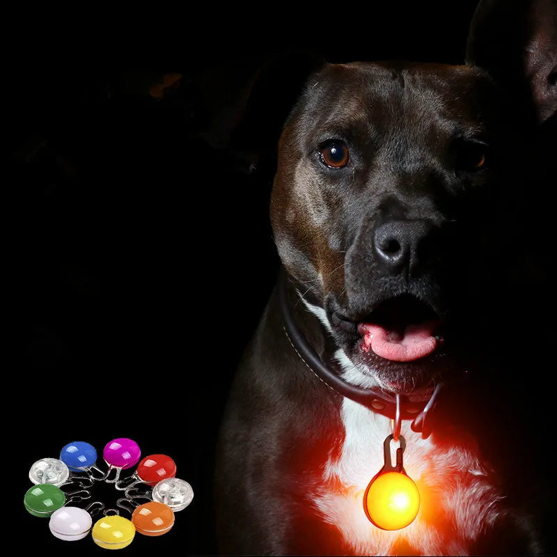 Led Dog Collar Drop Replaced Ornament Tag Luminus anti Lost Night Light Pet Safty Pendant Cat Christmas Clothing Accessories