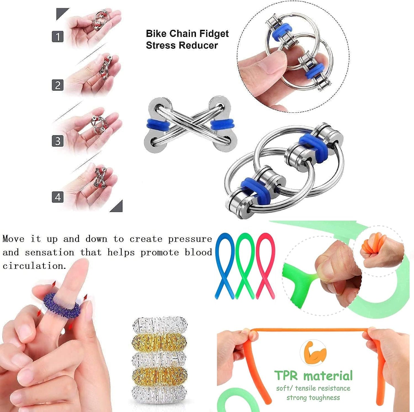 Ultimate 35-Piece Fidget Toy Set for Stress Relief and Anxiety Management - Perfect for ADHD and Sensory Play!