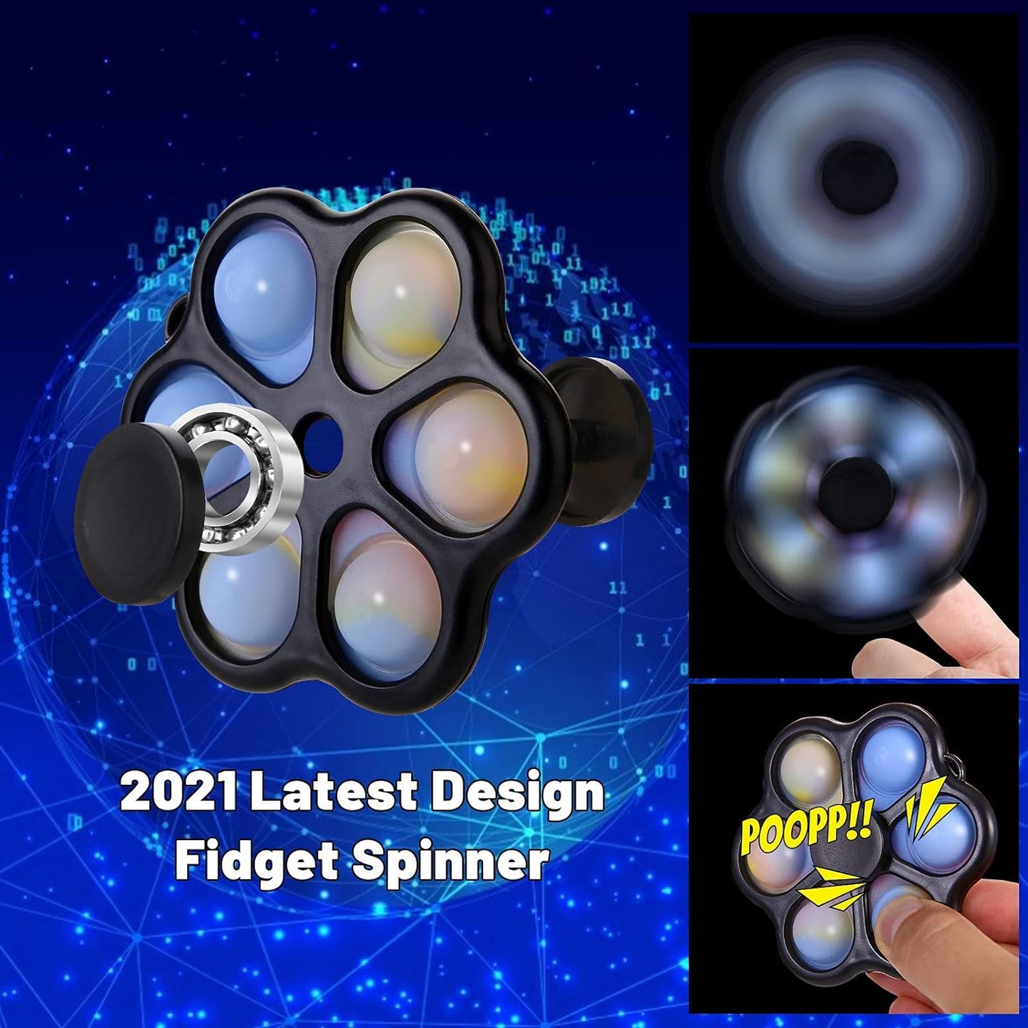 Ultimate Fidget Spinner Duo - 2 Pack for Stress Relief and Focus!