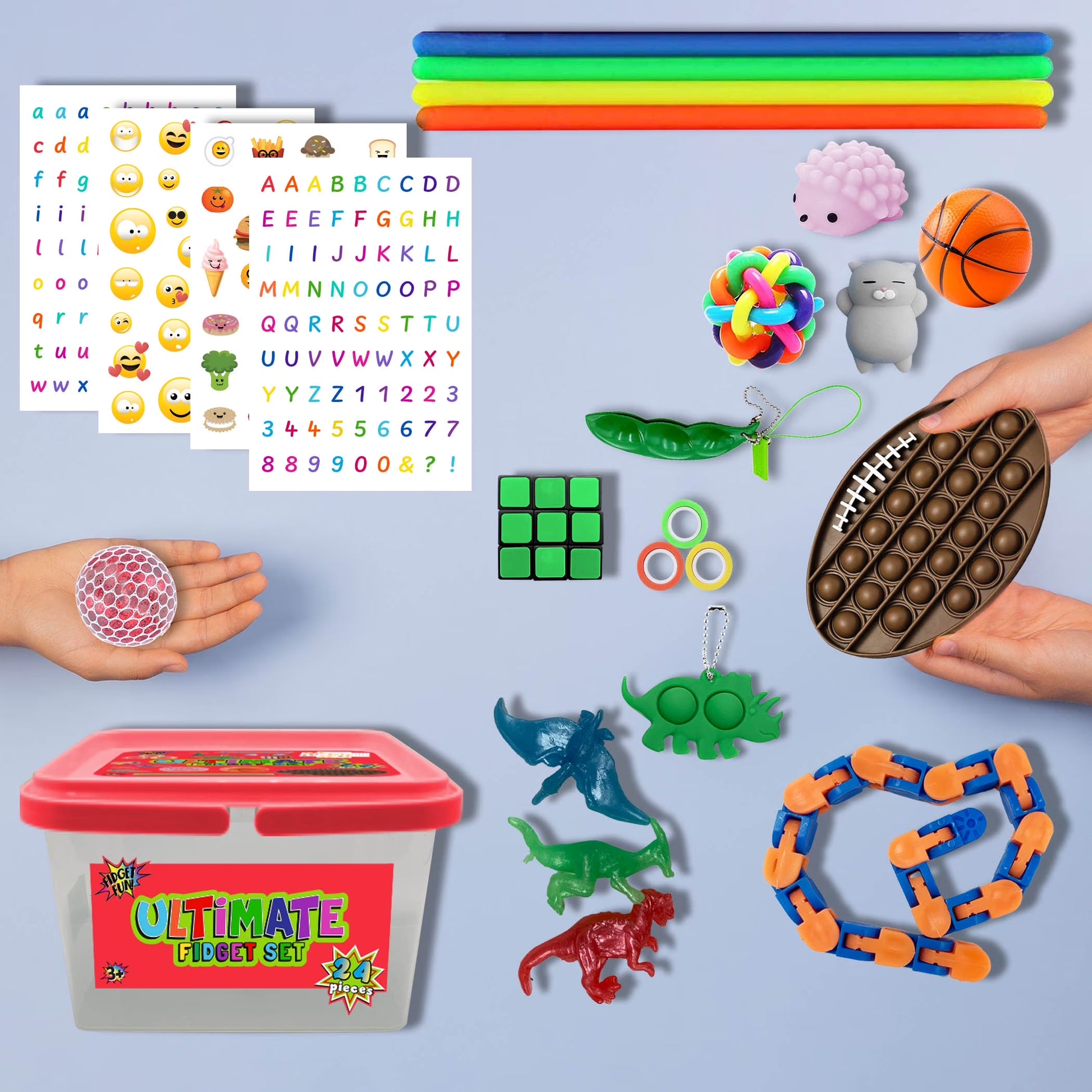 Ultimate 24-Piece Red Fidget Set – Unleash Your Focus and Fun!