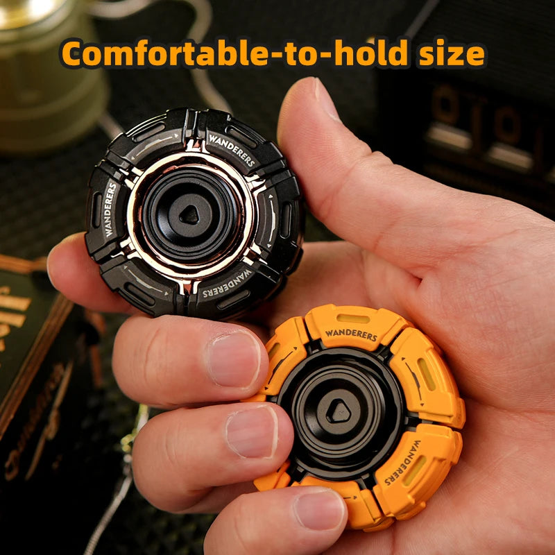 Diy Glowing Metal EDC Fidget Spinner for Adults Anxiety Relief ADHD Focus Tool Cool Gadgets Gifts for Men Women Kids Fidget Toy