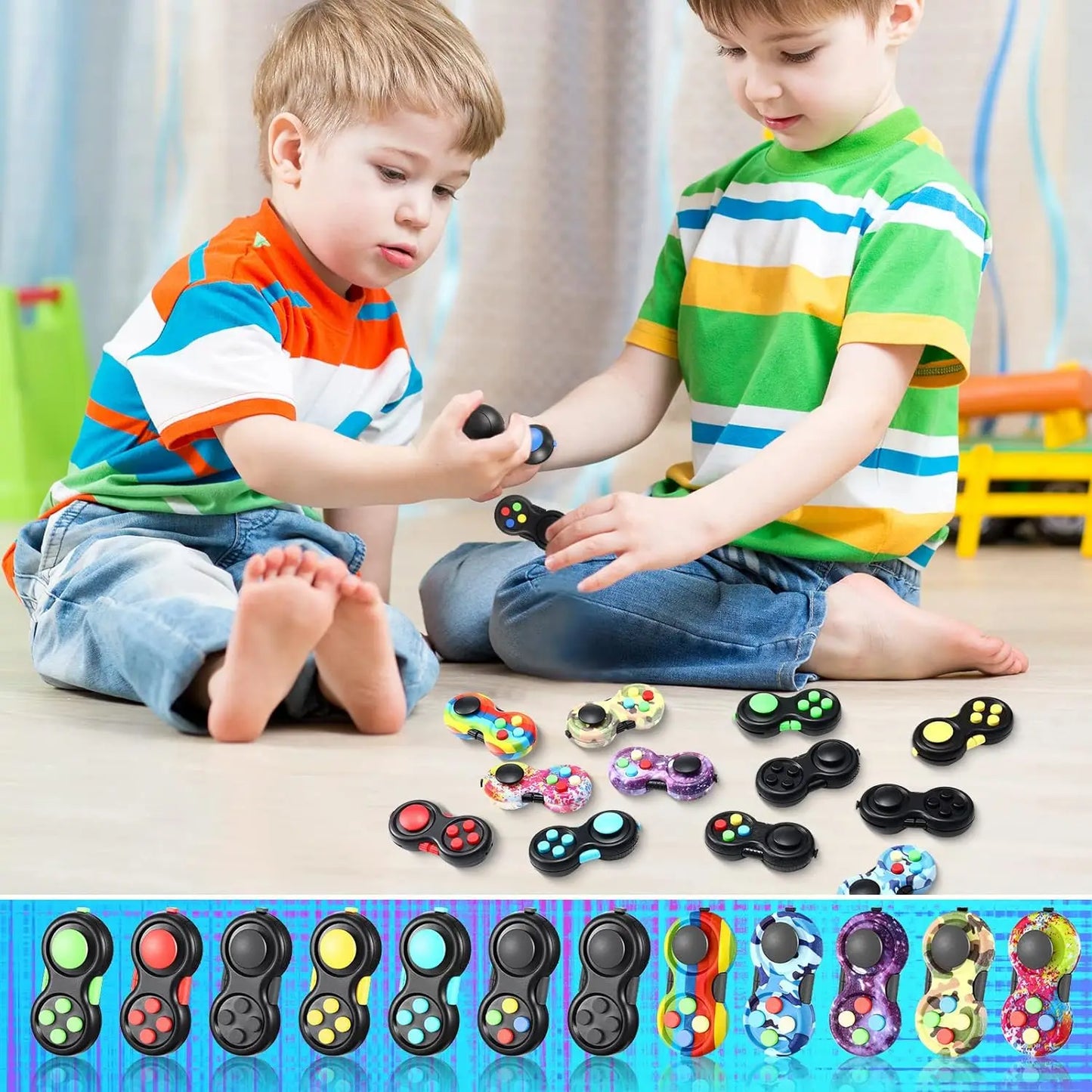 Retro Classic Fidget Pad - Handheld Fidget Game Controller for Fun and Relaxation