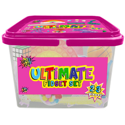 18 Piece Ultimate Fidget Set Pink