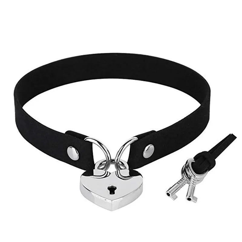 Black leather choker necklace with silver spike embellishments, gothic punk jewelry perfect for parties and festivals