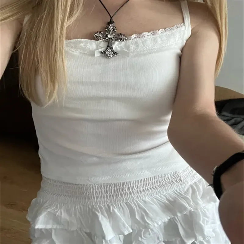 Rhinestone cross choker necklace by PressureDen.store featuring spiral design, gothic punk style, perfect for women's fashion statement jewelry