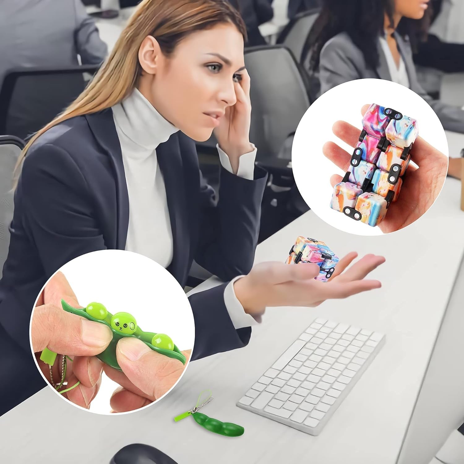 Ultimate 20-Piece Fidget Toy Set for Stress Relief - Perfect for Adults and Teens with ADHD and Autism