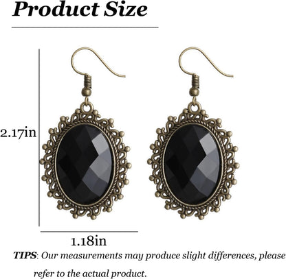 Gothic Earrings for Women Goth Pirate Earrings Vampire Accessories Witch Costume Punk Jewelry for Women Halloween Costume Accessories