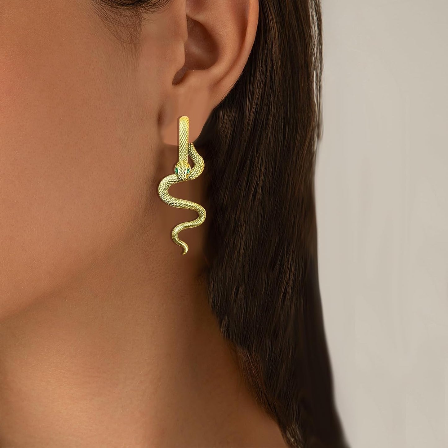 Snake Earrings for Women Snake Jewelry Halloween Gothic Earrings Goth Animal Snakes Drop Dangle Earring Vintage Halloween Accessories