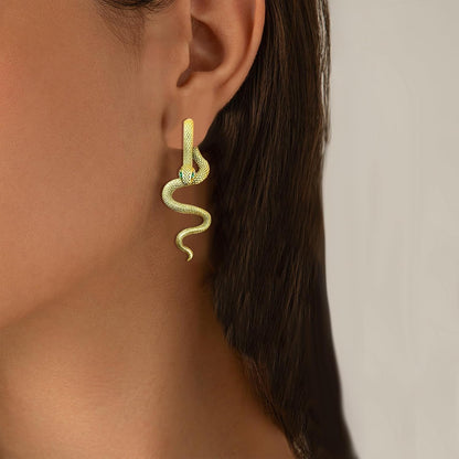Snake Earrings for Women Snake Jewelry Halloween Gothic Earrings Goth Animal Snakes Drop Dangle Earring Vintage Halloween Accessories
