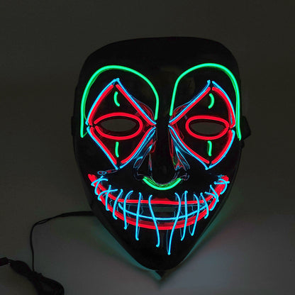 Ultimate Spooktacular LED Glowing Halloween Mask for Frights!