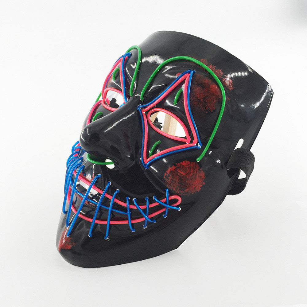 Ultimate Spooktacular LED Glowing Halloween Mask for Frights!