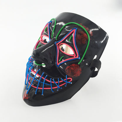 Ultimate Spooktacular LED Glowing Halloween Mask for Frights!