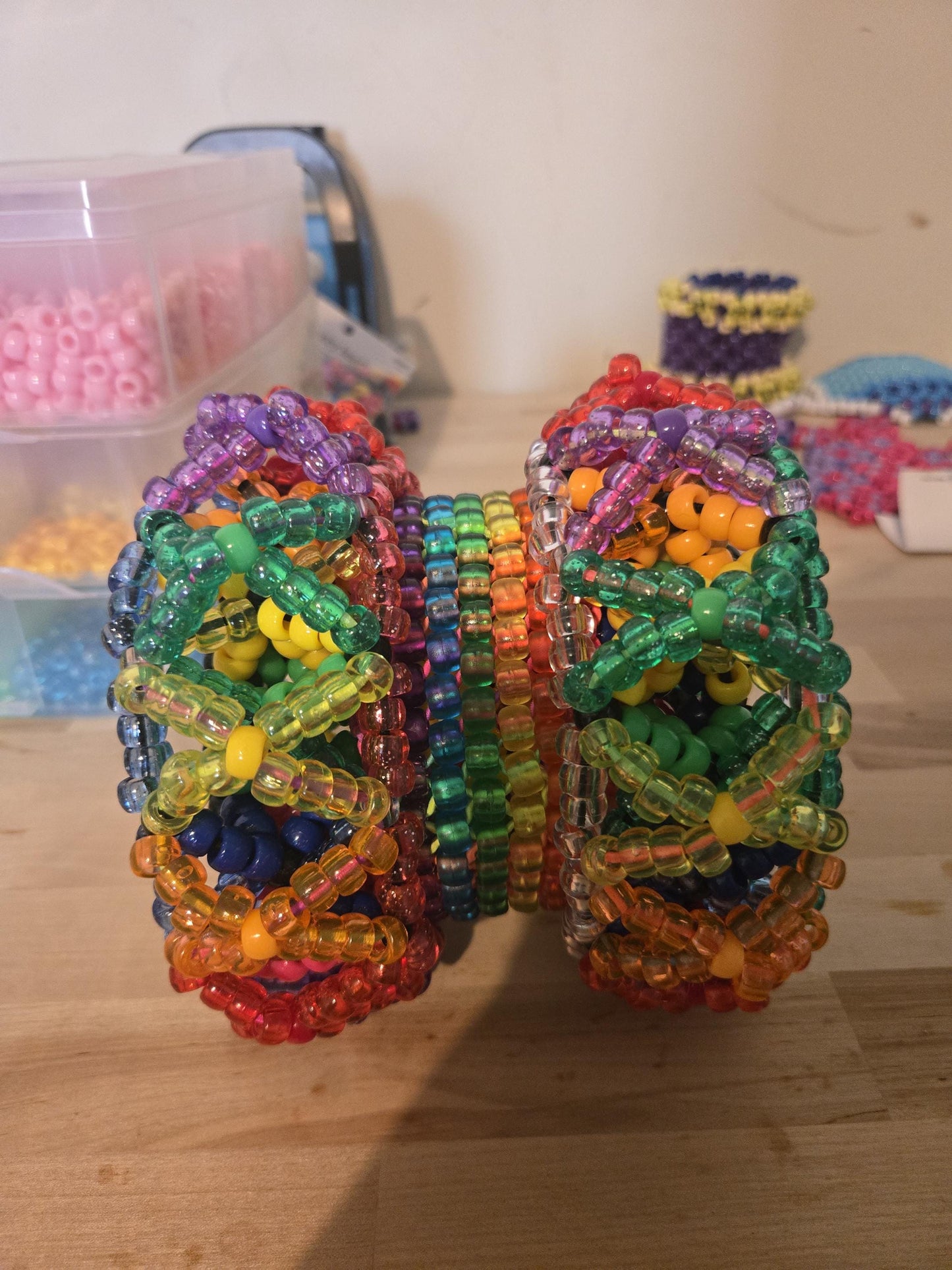 Rotating Rainbow Kandi MegaCuff!