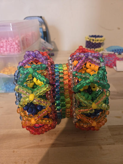 Rotating Rainbow Kandi MegaCuff!